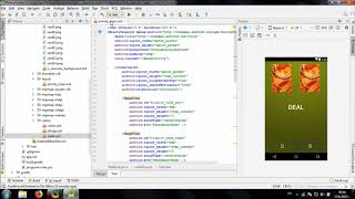 Develop simple War Card Game in Android Studio [upl. by Dessma633]