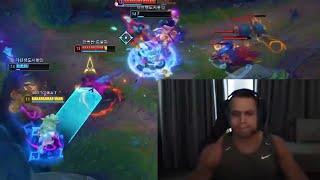 Tyler1 Tries Not to Scream After This INSANE Play [upl. by Anoyi582]