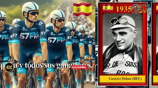 LA VUELTA ESPAÑA SU HISTORIA Y TODOS LOS GANADORES HASTA HOY 57fmvideos [upl. by Anitsyrk]