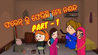 ଫରେନ୍ ରୁ ଫେରିଛି ମୋ ନଣନ୍ଦ  PART  1  odiacartoon cartoon natiacartooncomedy [upl. by Anilorak773]