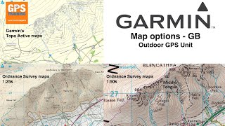 Map options for a Garmin GPS Unit  GB [upl. by Mcclure]