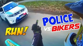 Police VS Bikers Cops Chases Motorcycle  Best Compilation 2024 [upl. by Kilby87]