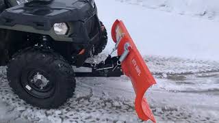 Lame de déneigement pour quad ATV SNPL [upl. by Hanfurd]