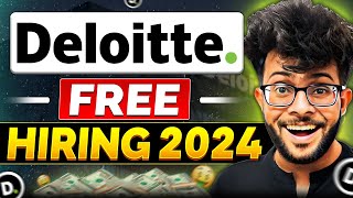 Deloitte OFF Campus FREE Hiring 2024 👨‍💻✅  Eligibility  Paper Pattern  Registration Process [upl. by Dopp]