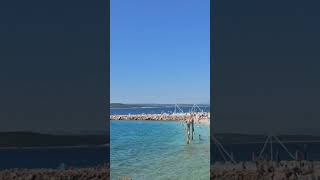 Crikvenica Beach 4k Strand in Crikvenica Kroatien [upl. by Hollerman]