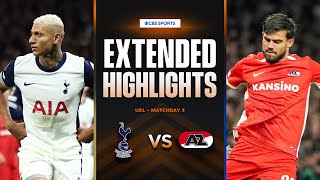 Tottenham vs AZ Alkmaar Extended Highlights  UEL League Phase MD 3  CBS Sports Golazo [upl. by Ragucci92]