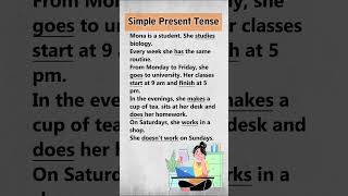 Simple Present Tense in English Grammar I english simplepresent englishgrammar learn [upl. by Tail]