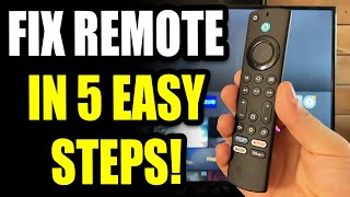 How to Fix FireStick Remote Not Working or Pairing 5 Easy Steps [upl. by Coltun]