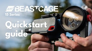 Getting started with Beastcage for iPhone 15 Pro amp15 Pro Max Dedicated filmmaking cage for iPhone [upl. by Ahsaetan333]