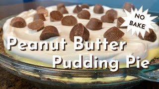 No Bake Peanut Butter Pudding Pie [upl. by Aniretak]