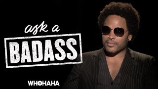 Elizabeth Banks Ask A Badass  Lenny Kravitz  WHOHAHA [upl. by Euseibbob748]