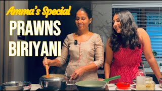 Prawns Biriyani  Ammas Special  Easy Recipe  Janvi Byju [upl. by Leoy]