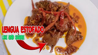 LENGUA ESTOFADO  QUICK and EASY RECIPE  ULAM FOR TODAY [upl. by Garzon]