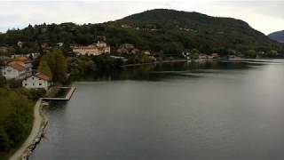 Lago grande di Avigliana visto dal drone Yuneec Breeze 4k [upl. by Huang320]