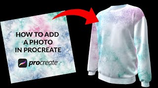 Procreate how to add photos to a 3D model [upl. by Arinayed]