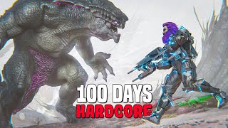 I Survived 100 Days Hardcore On Extinction  ARK Survival Evolved [upl. by Menken]