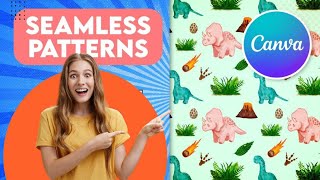 Create a Seamless sleek Pattern in Canva with This Design Hack LearnITSkillsWithFatima [upl. by Aenert]