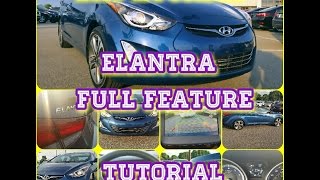 2015 Hyundai Elantra Interior Feature Review [upl. by Ydnolem]