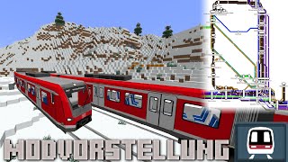 Schienennetze in MC erstellen  Minecraft Transit Railway Modvorstellung [upl. by Nosnev]