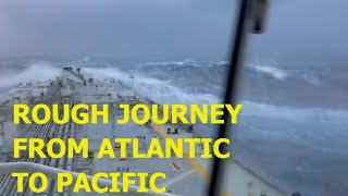 Rough Journey From Atlantic to Pacific via Strait of Magellan Suezmax Tanker [upl. by Amal510]