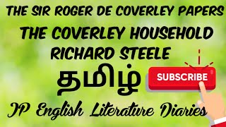 The Sir Roger De Coverley Papers  The Coverley Household by Richard Steele Summary in Tamil [upl. by Anisirhc]