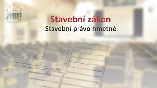 Stavební zákon – Stavební právo hmotné [upl. by Hannazus]