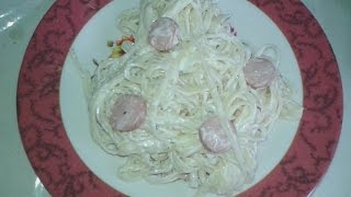 RECETA DE SPAGUETTI CON SALCHICHA [upl. by Netsuj948]