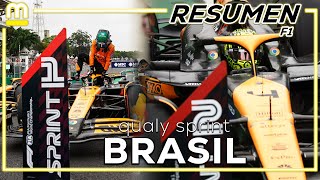 RESUMEN de la CLASIFICACIÓN SPRINT del GP de BRASIL  F1 2024 [upl. by Eicnarf]