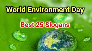 Environment Day Slogans in English World Environment Day save environment slogans [upl. by Hsilgne982]