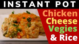 Instant Pot Recipes  Rice With Chicken Vegetables And Cheese [upl. by Hendricks]