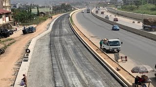 Extension Of Sealant Surfacing From FISE Hodem To Festus OFANKOR NSAWAM ROAD PROJECT [upl. by Kathie]