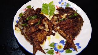 Pomfret fry recipe in bengali 🐟 [upl. by Aicsile]