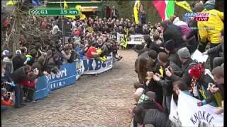 Fabian Cancellara attack  Ronde van Vlaanderen 2010 [upl. by Feirahs488]