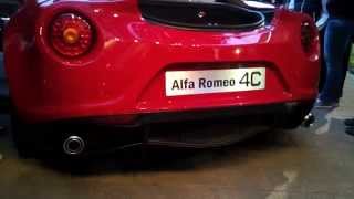 Alfa Romeo 4C sound 1750 TBI start and revs [upl. by Kcirdneked]