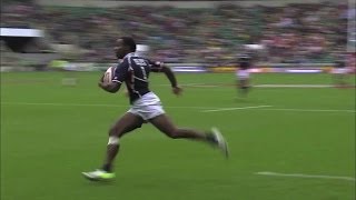 Carlin Isles scores 6 quick tries [upl. by Ycnan]