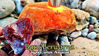 Batu berwarna Sungai Aceh super dan indah seperti Sirup [upl. by Harpp]