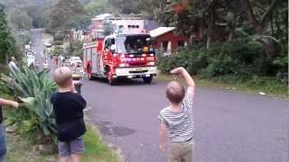 Santa Claus on the Scarborough Fire Truck [upl. by Erbas]