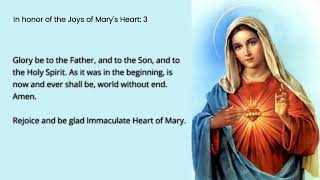 Chaplet Of The Immaculate Heart Of Mary [upl. by Aisirtap904]