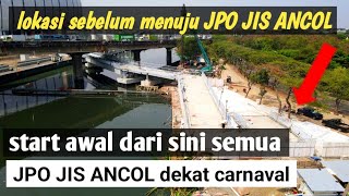 lokasi sebelum menuju jpo jis ancol sudah mulai di cor amp di rapihkan jakarta international stadium [upl. by Ulu]