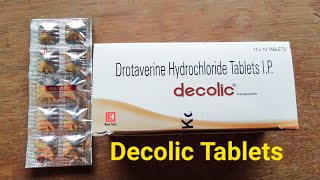 Decolic Tablets composition DrotaverineReview in bengali uses benefitsside effect [upl. by Birgit]