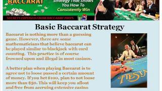 Winning Strategies For Baccarat [upl. by Alonzo]