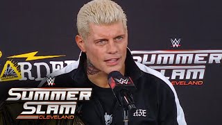 Cody Rhodes comments on Roman Reigns’ return SummerSlam 2024 Press Conference highlights [upl. by Preuss]