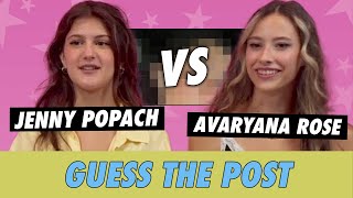 Jenny Popach vs Avaryana Rose  Guess The Post [upl. by Xino]