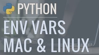 Python Quick Tip Hiding Passwords and Secret Keys in Environment Variables Mac amp Linux [upl. by Teagan674]