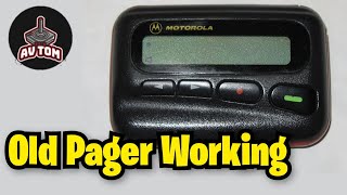 Motorola Pager Still Working vintage technology 1990s [upl. by Ecitnirp]