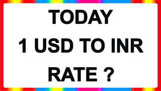 Today 1 Usd To Inr Rate Today Dollar Rate Usd Currency Updates 11072024 [upl. by Lavoie]