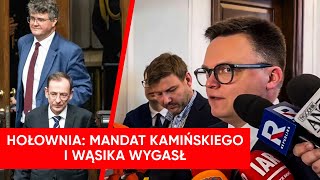 Hołownia Prawo jest równe dla wszystkich Mandat Wąsika i Kamińskiego wygasł [upl. by Hwu]