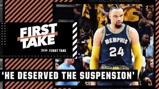 Dillon Brooks deserved the suspension  Stephen A  First Take [upl. by Reppep]