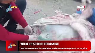 Van’da uyuşturucu operasyonu Yapılan operasyonda bir otomobilde 26 kilo 800 gram uyuşturucu ele g [upl. by Ecenahs]