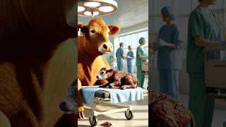 Miracle of Birth Cow Delivers Baby at the Hospital CowBirth MiracleOfLife CalfBornInHospital [upl. by Martreb]